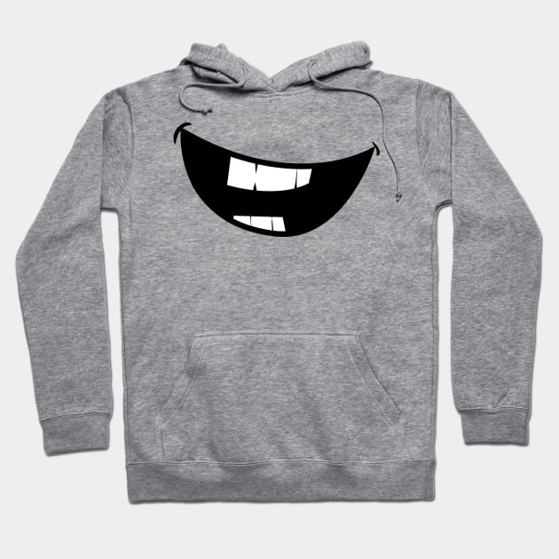 Funny Comic Mouth laughing Hoodie by Shirtbubble